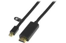 Produktbild för Deltaco Mini DisplayPort till HDMI med ljud - 1m - Svart