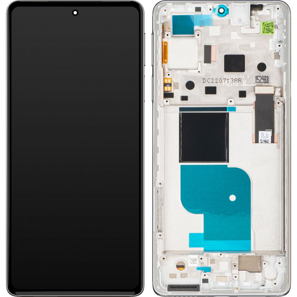 Produktbild för Motorola Edge 30 Pro (XT2201) - Glas och displaybyte - Vit
