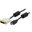Produktbild för Deltaco HDMI till DVI-D Single Link - 2m - Svart