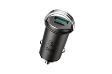 Produktbild för SiGN Mini Car Charger - USB & USB-C - PD & Q.C3.0 - 5A - 20W - Black