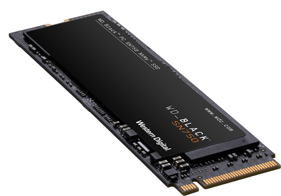 Produktbild för Western Digital BLACK SN750 M.2 NVMe SSD - 1TB - Renoverad produkt