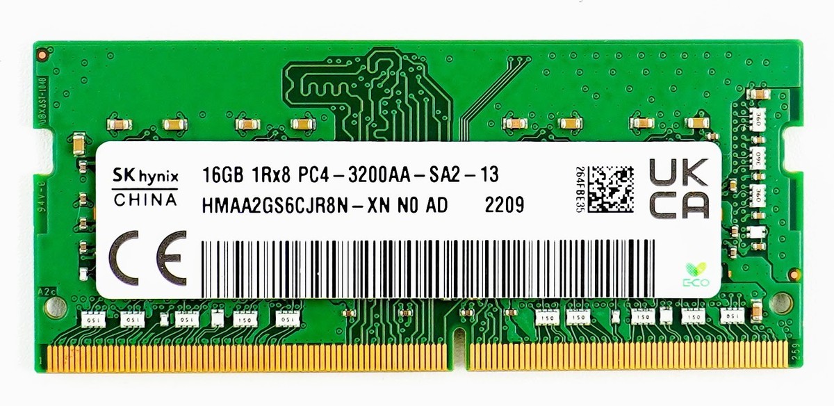 Produktbild för Hynix 16GB SO-Dimm - 3200MHz - Renoverad produkt