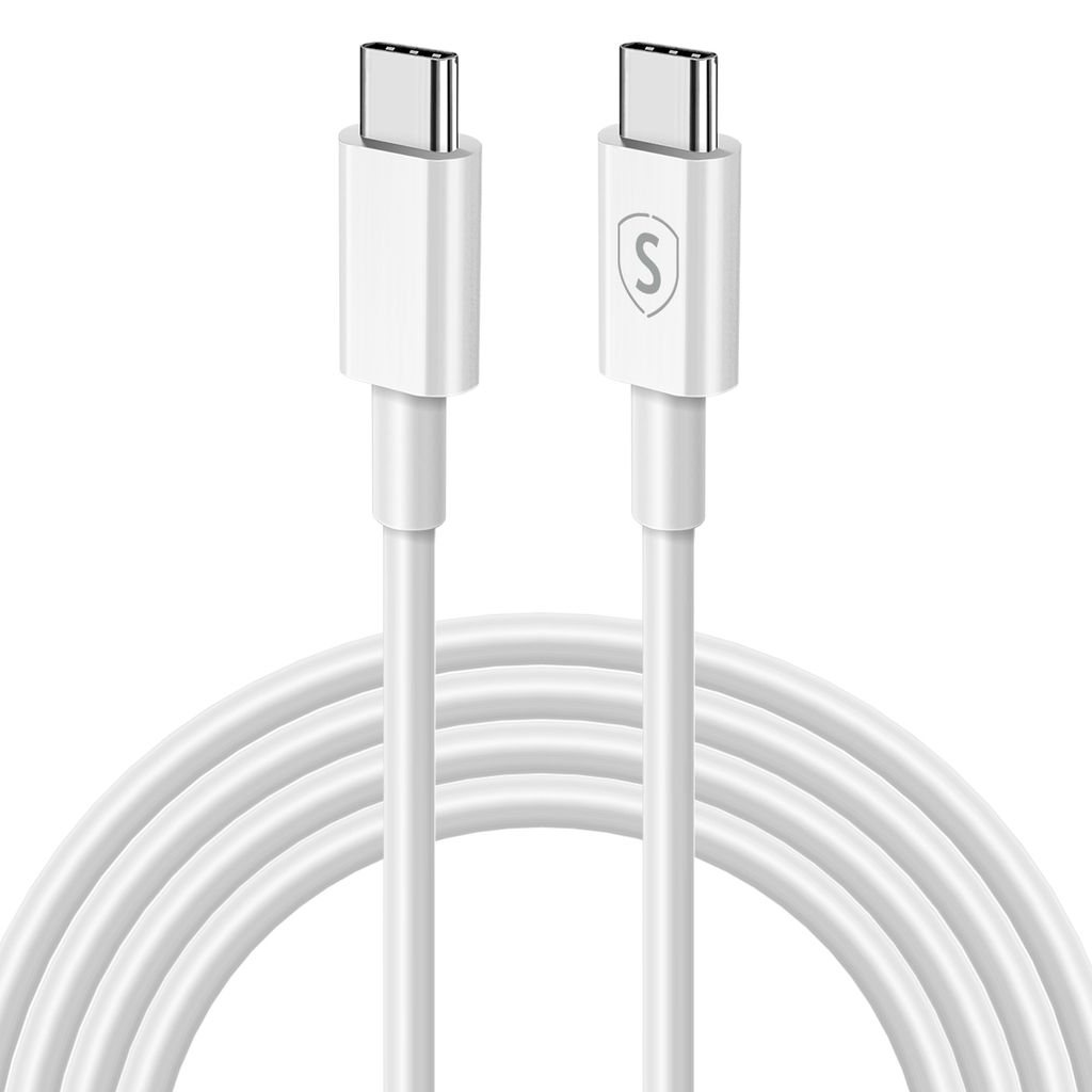 Produktbild för SiGN Fast Charging Cable USB-C to USB-C 60W - 3m - Vit