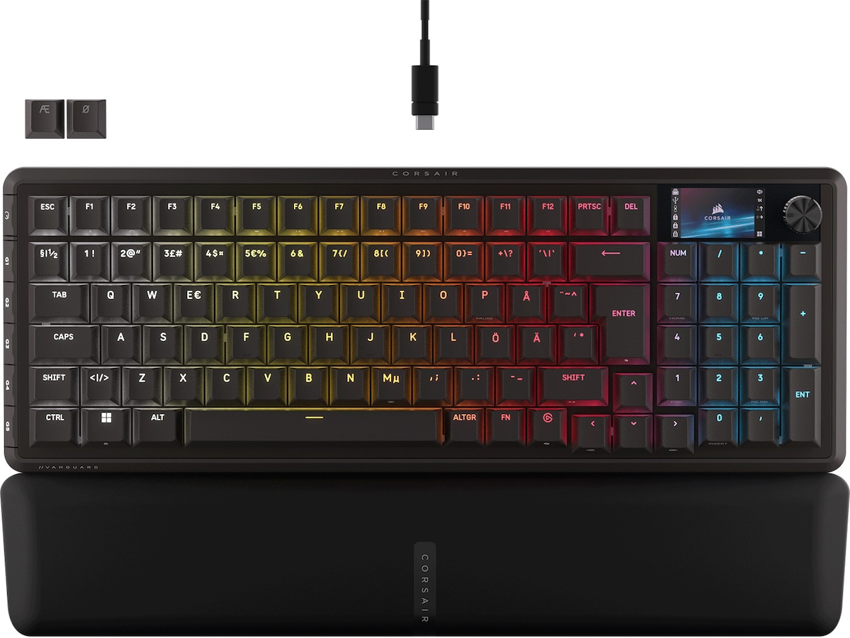 Produktbild för Corsair Vanguard PRO 96 RGB Gamingtangentbord - 8000Hz - Svart