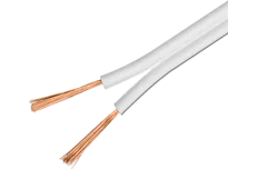 Produktbild för Deltaco Högtalarkabel, 2x0,75mm - Rulle om 50m - Vit