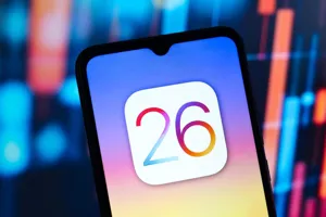 En omslagsbild för artikeln iOS 26 är här