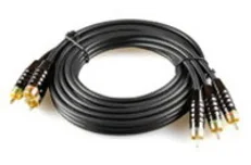 Produktbild för MicroConnect Component kabel 3xRCA-3xRCA 2m