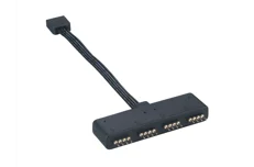 Produktbild för Akasa RGB LED splitter cable - 1 till 4 - 10cm - Svart
