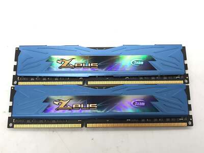 Produktbild för Team Group Zeus 8GB (2 x 4GB) DDR3 - 1600MHz - Blå - Renoverad produkt