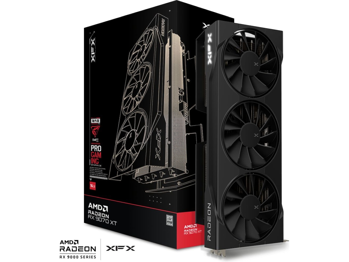 Produktbild för XFX Swift AMD Radeon RX 9070XT - Gaming Edition - 16 GB GDDR6