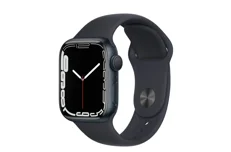 Produktbild för Apple Watch Series 7 (2021) (GPS + Cellular) - 41mm - Aluminium - Svart - Grade B