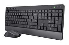 Produktbild för Trust TKM-450 Tangentbord och Mus - Wireless - ECO - Svart