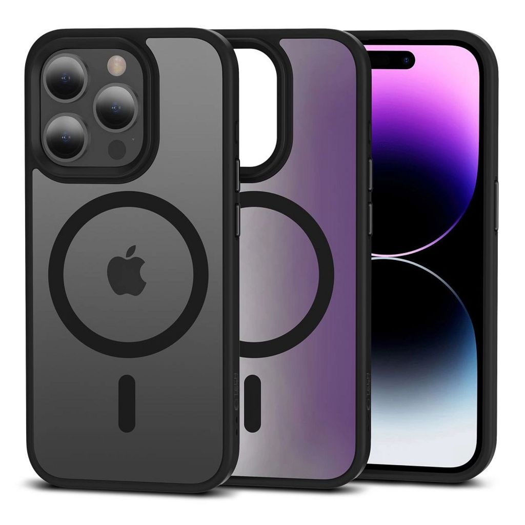 Produktbild för Tech-Protect MagMat skal för iPhone 15 Pro Max - Magsafe - Matt Svart