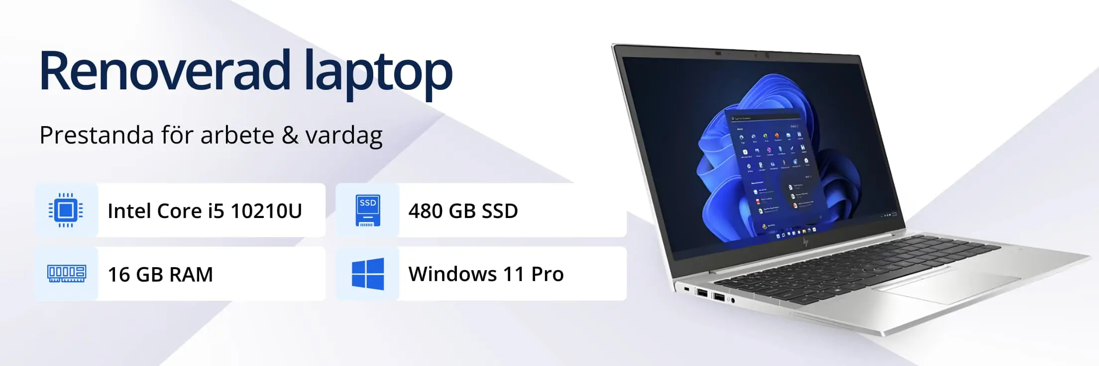 HP EliteBook 840 G7 - 14" - Core i5 10210U - 16GB - 480GB SSD - Win 11 Pro - Grade B
