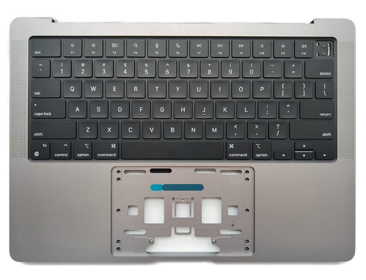 Produktbild för Apple Macbook Pro 14 - A2442 (2021) - Top cover och Tangentbordsbyte - Space Grey - Grade B-