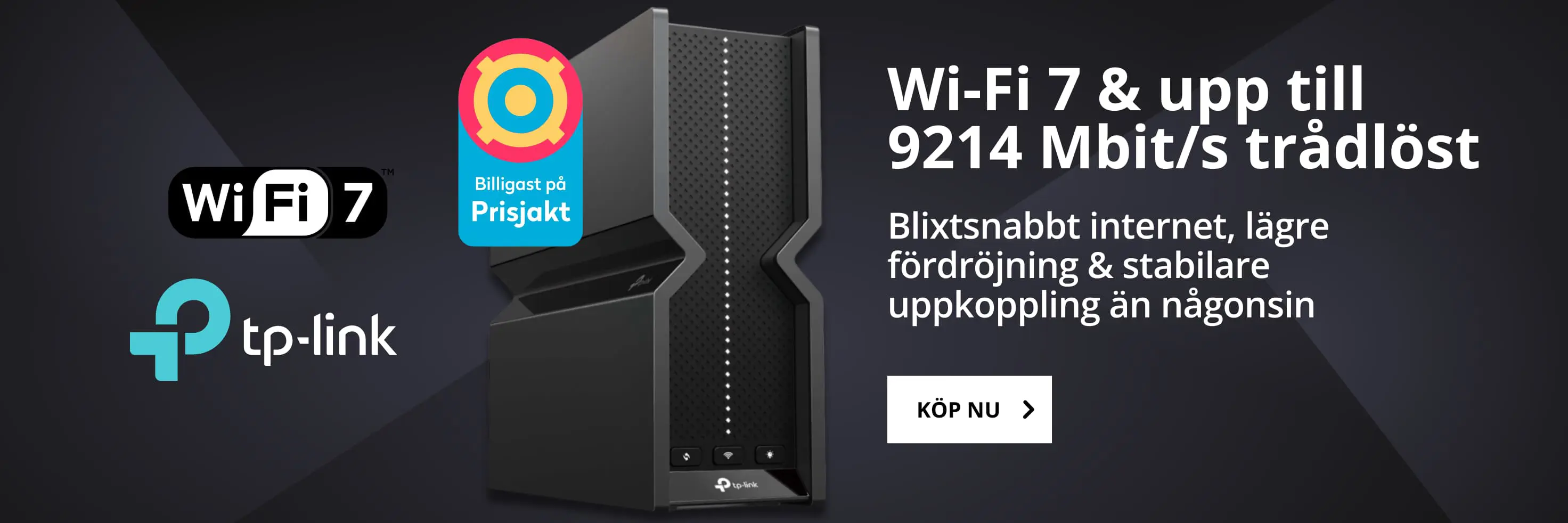 TP-Link Archer BE550 - Wi-Fi 7 - BE9300 - Tri-Band