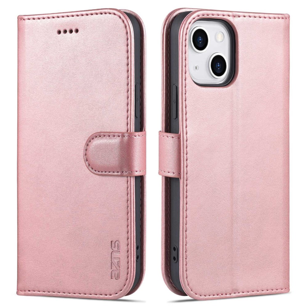 Produktbild för AZNS Plånboksfodral för iPhone 14 - Rose Gold