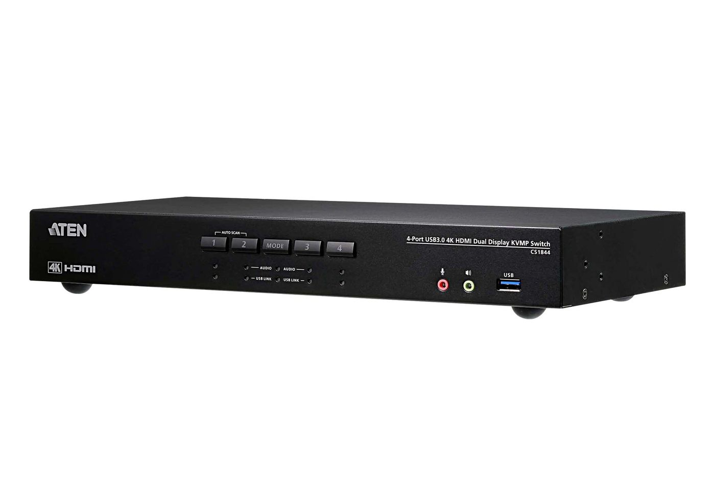 Produktbild för Aten CS1844 - KVM för fyra datorer - Dual Display - HDMI - 4K - USB 3.0