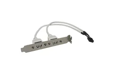 Produktbild för Deltaco 2x5 polig USB kontakt för moderkort med USB stöd