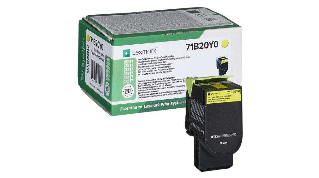 Produktbild för LEXMARK Return Program Guld Toner Cartridge CS/CX317 417 517 - 2300s