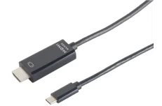 Produktbild för COM HDMI Hane till USB-C (3.1)  Hane - 1m - Svart