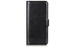 Produktbild för Crazy Horse Wallet Cover for Samsung Galaxy A52 4G/5G & A52s 5G - Black