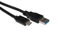 Produktbild för iiglo USB-A 3.0 till USB C kabel 3m USB-A 3.0 male till USB C male, v 3.0, 480Mbps, PVC, svart