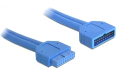 Produktbild för DeLock Intern förlängningskabel för USB 3.0. IDC20 ha - ho, 0,45m