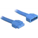 Produktbild för DeLock Intern förlängningskabel för USB 3.0. IDC20 ha - ho, 0,45m