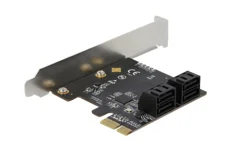 Produktbild för DeLock SATA kontrollerkort - PCI Express x1 - 4 portar
