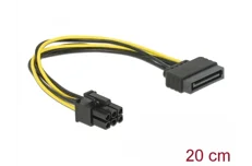 Produktbild för DeLock Power SATA 15 pin > 6 pin PCI Express - 20cm