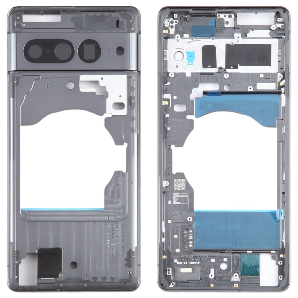 Produktbild för Google Pixel 7 Pro - Byte av mellanram med kameraglas - Svart - Grade B