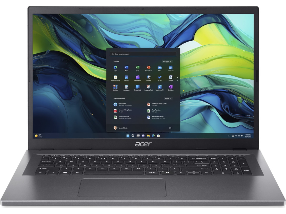 Produktbild för Acer Aspire Go 17 AG17-31P 17,3" - Intel N250 - 8 GB - 128 GB SSD - Win 11 Home