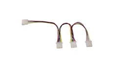 Produktbild för Deltaco Y-kabel intern för 3st Molex