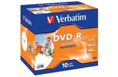 Produktbild för Verbatim DVD-R 10-p 4,7GB 16X Printable