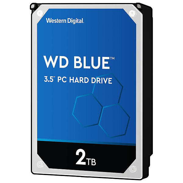 Produktbild för Western Digital Blue - 2TB - 3,5" - 256MB Cache - 7200rpm - SATA