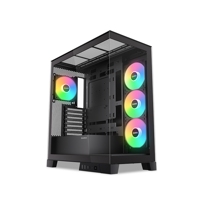 Produktbild för Sama V50 ATX Mid-tower Case - Svart