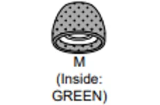 Produktbild för Sony EAR PIECE (M) - Triple Comfort - Black/Green - 1st