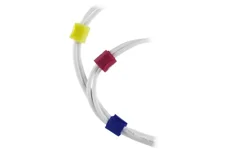 Produktbild för Deltaco Kabelsorteringskit, karborrband i olika färger 10-pack