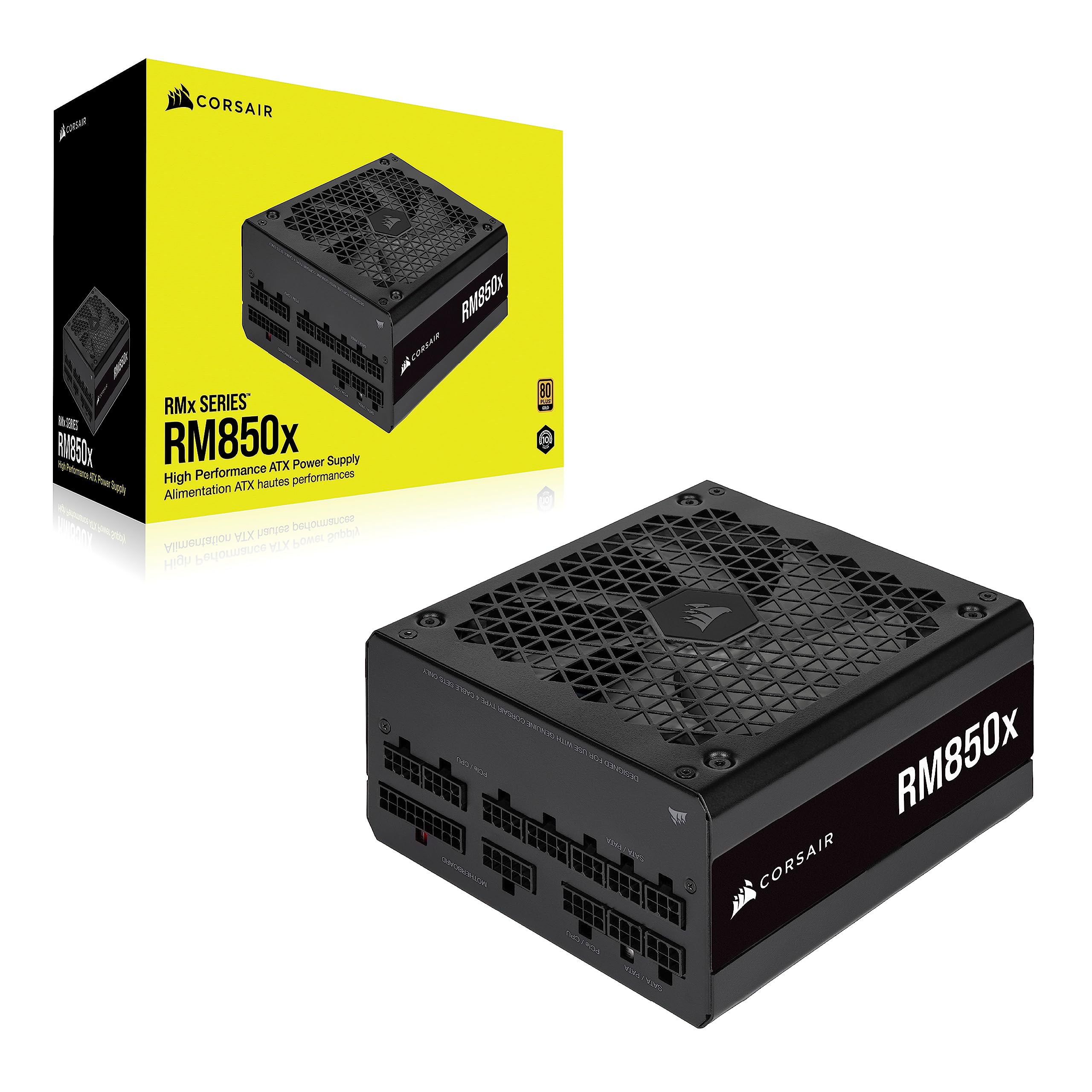 Produktbild för Corsair RMX 850X Modulärt nätaggregat - 850W - 80+ Gold V3 - Grade A+