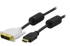 Produktbild för Deltaco HDMI ha - DVI-D Single Link - 1m - Svart
