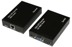 Produktbild för Deltaco VGA och ljud-förlängare över Ethernet-kabel, 50m i 1080p