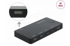Produktbild för DeLock KVM-Switch - HDMI och USB-C DP-Alt mode - 4K 60Hz