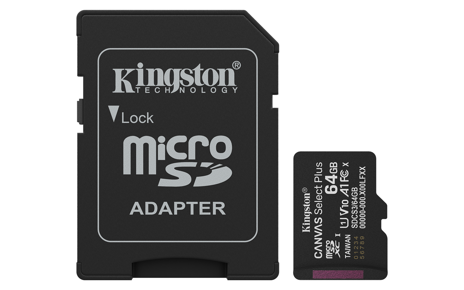 Produktbild för Kingston Canvas Select Plus Gen3 microSD - 64GB