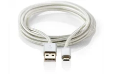Produktbild för Nedis USB 2.0-kabel | A-hane - Micro B-hane | 2m | Aluminium