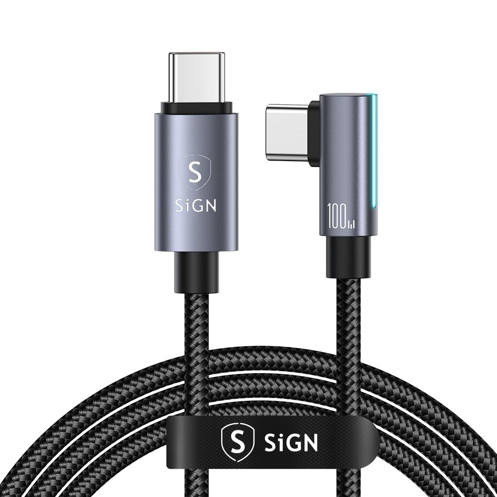 Produktbild för SiGN USB-C to USB-C Cable 2m, 100W - Black