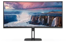 Produktbild för Aoc CU34V5C - 34" - 3440x1440 - VA panel - Curved - USB-C (65W) - Högtalare