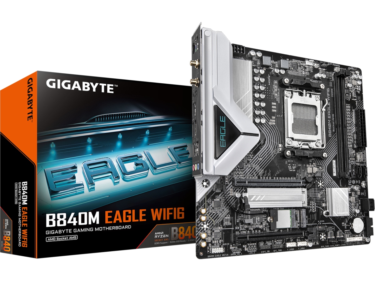 Produktbild för Gigabyte B840M EAGLE WIFI6 Moderkort