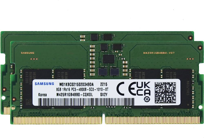 Produktbild för Samsung SO-DIMM - 16GB (2 x 8GB) - 4800Mhz - DDR5 - Renoverad produkt