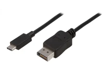 Produktbild för Accell USB-C - DisplayPort - 1,8m - Ultra HD 30Hz - Svart